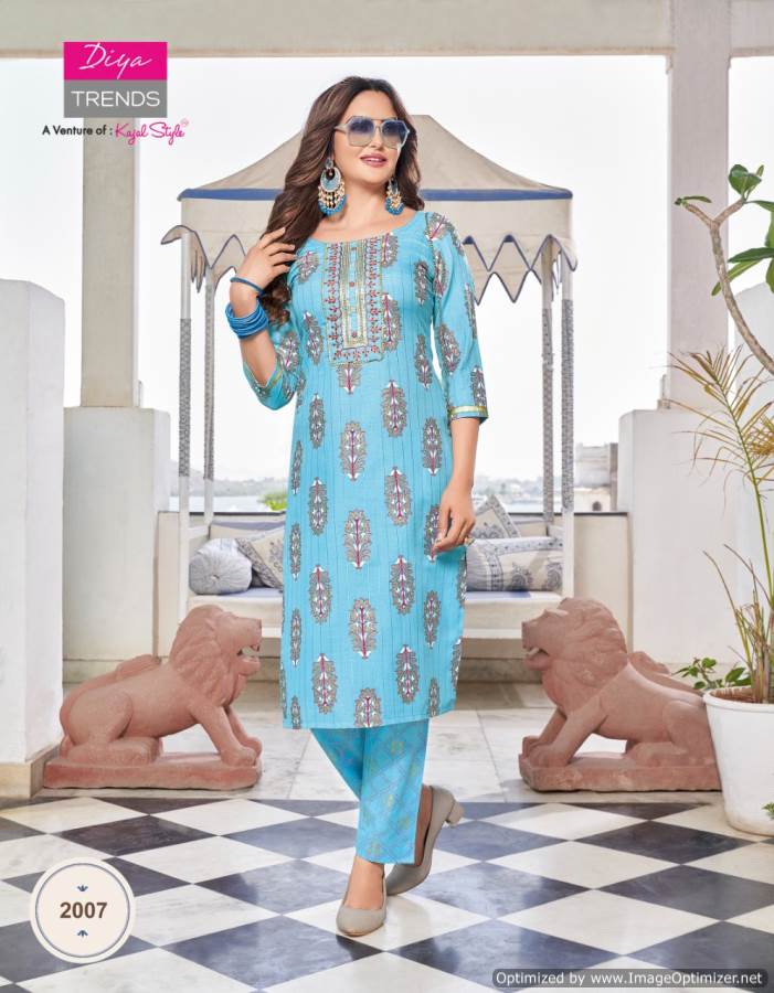 Celebration 2 Fancy Designer Ethnic Wear Rayon Kurti With Bottom Collection